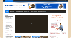 Desktop Screenshot of isolation-toiture.fr