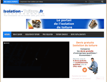 Tablet Screenshot of isolation-toiture.fr